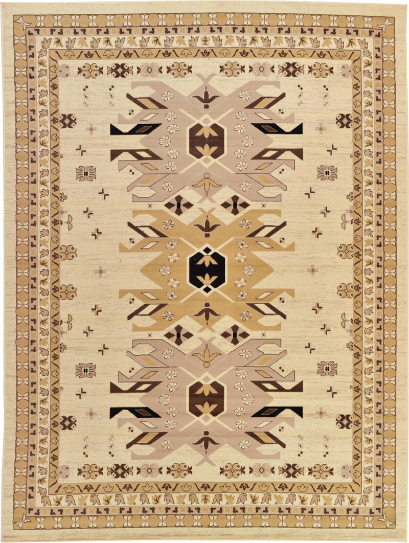 Tabriz Tapestries Collection Area Rug - Azerbaijan (Ivory) Rectangle Ivory  lifestyle 2