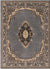 Tabriz Tapestry Collection Area Rug - Azerbaijan (Gray) Rectangle Gray Main