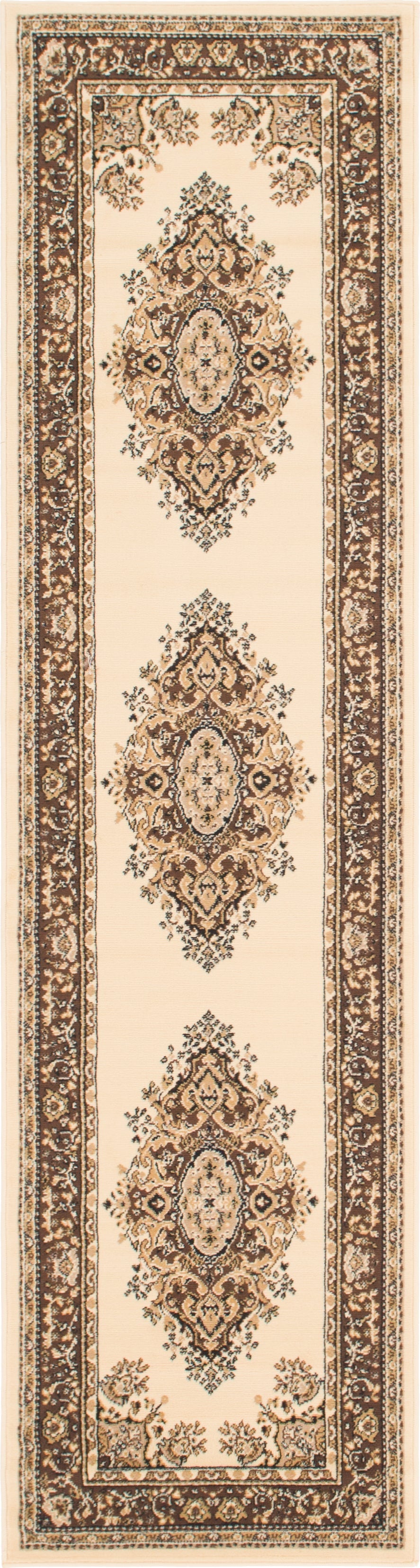 Tabriz Tapestry Collection Area Rug - Azerbaijan (Ivory)