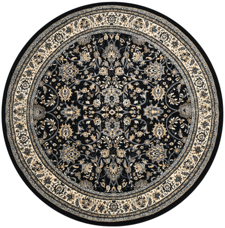 Isfahan Elegance Collection Area Rug - Naghsh-e Jahan (Black)