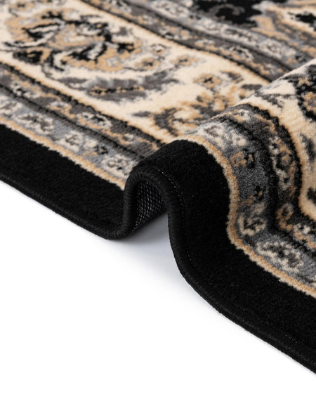 Isfahan Elegance Collection Area Rug - Naghsh-e Jahan (Black)