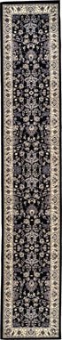 Isfahan Elegance Collection Area Rug - Naghsh-e Jahan (Black)