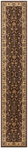 Isfahan Elegance Collection Area Rug - Naghsh-e Jahan (Brown) Runner Brown  lifestyle 18