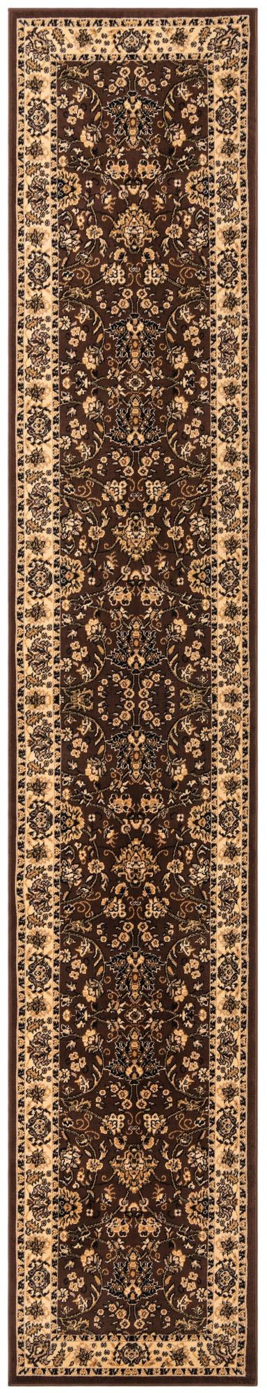 Isfahan Elegance Collection Area Rug - Naghsh-e Jahan (Brown) Runner Brown  lifestyle 18