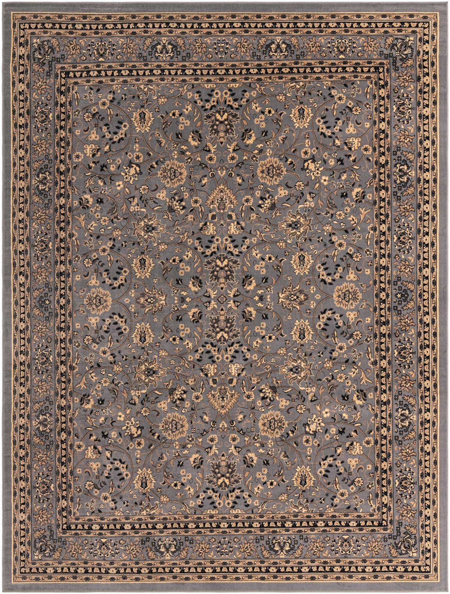 Isfahan Elegance Collection Area Rug - Naghsh-e Jahan (Gray)