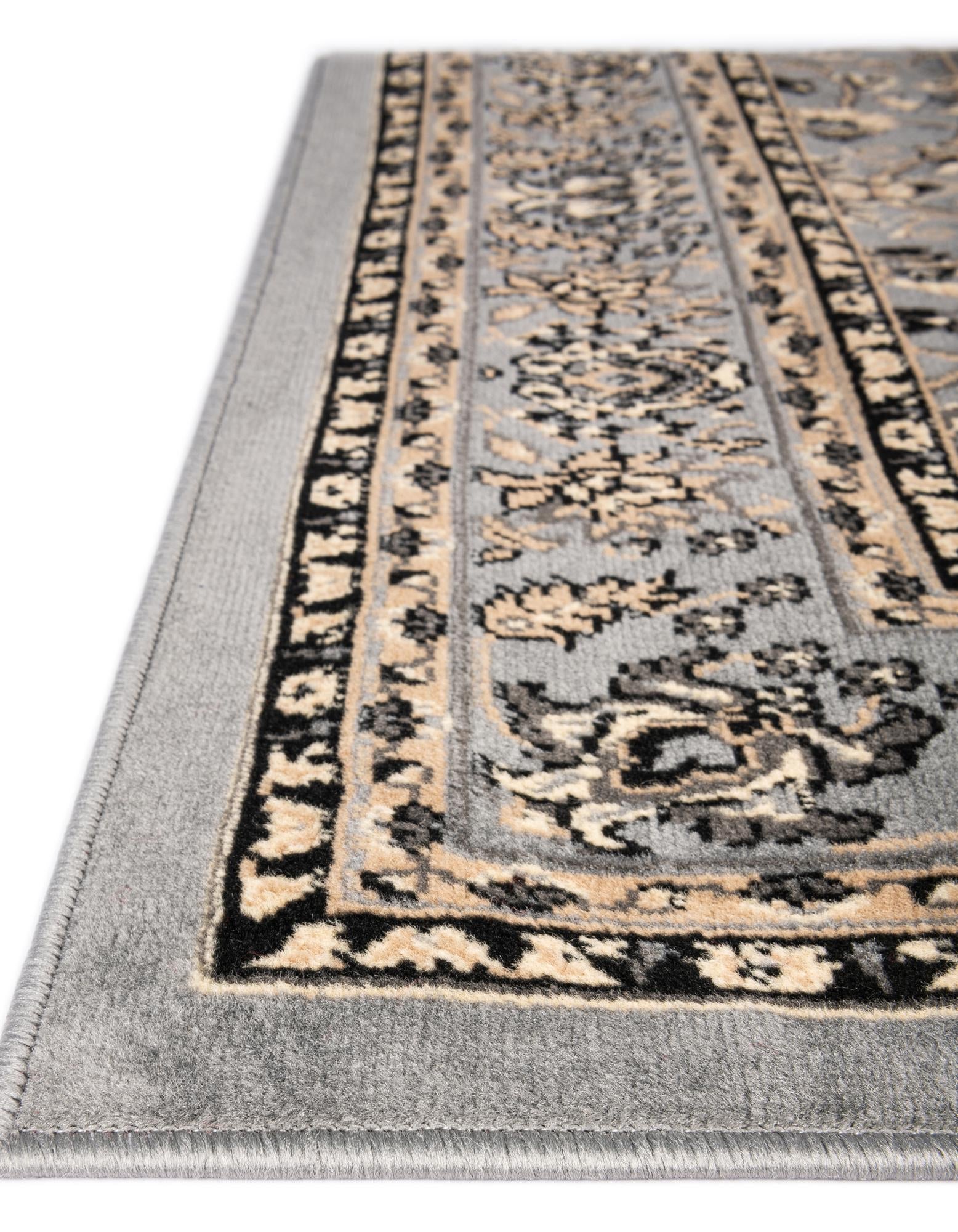 Isfahan Elegance Collection Area Rug - Naghsh-e Jahan (Gray)