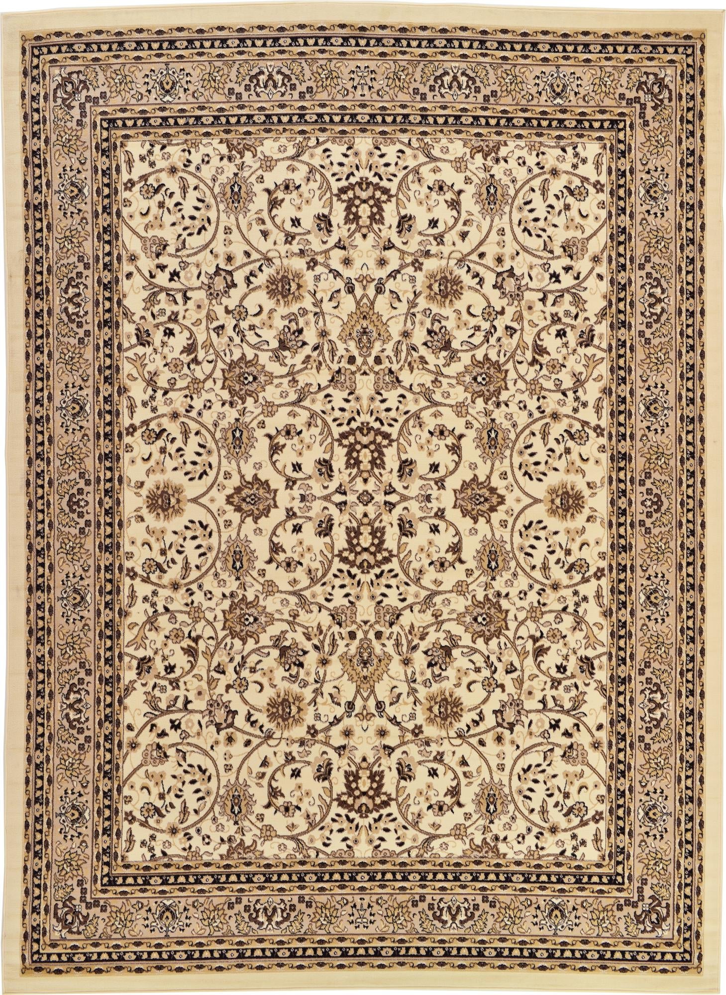 Isfahan Elegance Collection Area Rug - Naghsh-e Jahan (Ivory)