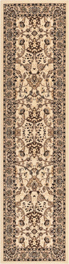 Isfahan Elegance Collection Area Rug - Naghsh-e Jahan (Ivory) Runner Ivory  lifestyle 17