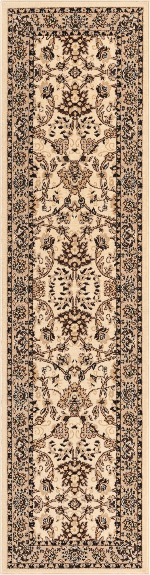 Isfahan Elegance Collection Area Rug - Naghsh-e Jahan (Ivory) Runner Ivory  lifestyle 17