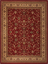 Isfahan Elegance Collection Area Rug - Naghsh-e Jahan (Burgundy) Rectangle Burgundy Main