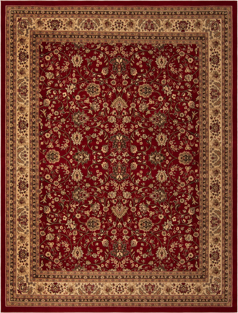 Isfahan Elegance Collection Area Rug - Naghsh-e Jahan (Burgundy) Rectangle Burgundy Main