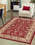 Isfahan Elegance Collection Area Rug - Naghsh-e Jahan (Burgundy)