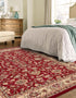 Isfahan Elegance Collection Area Rug - Naghsh-e Jahan (Burgundy)