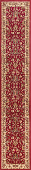 Isfahan Elegance Collection Area Rug - Naghsh-e Jahan (Burgundy) Runner Burgundy  lifestyle 19