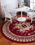 Tabriz Tapestries Collection Area Rug - Azerbaijan (Red)