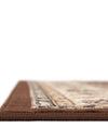 Isfahan Elegance Collection Area Rug - Naghsh-e Jahan (Brown) Rectangle Brown  lifestyle 7