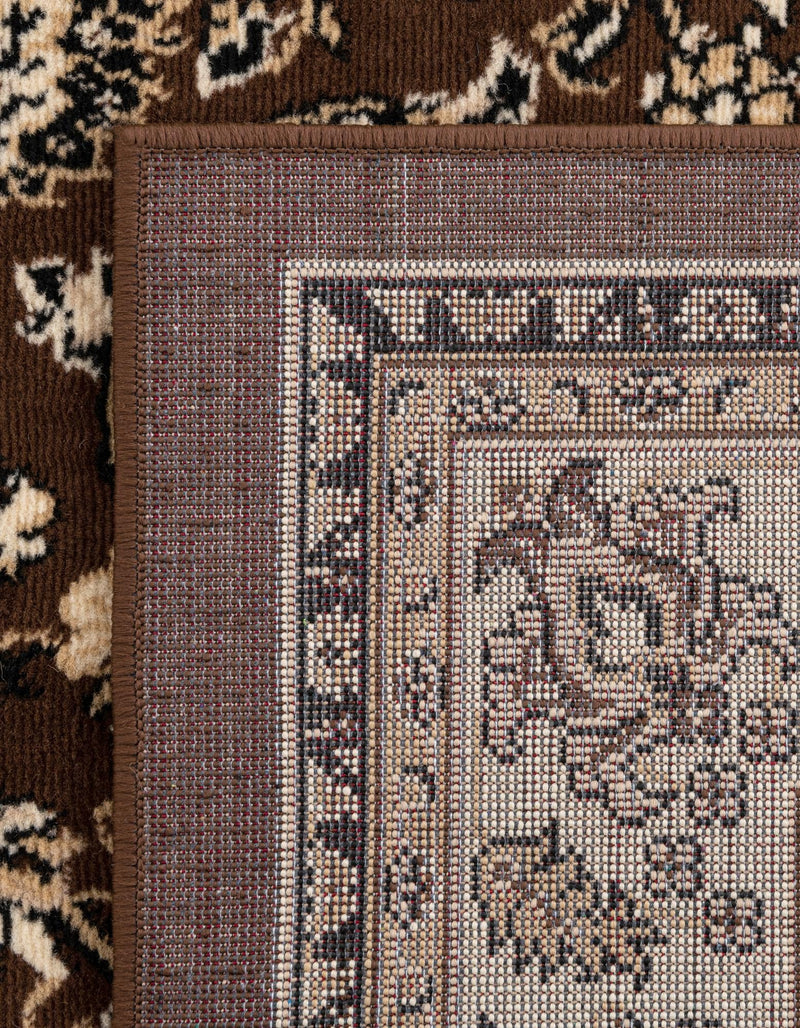 Isfahan Elegance Collection Area Rug - Naghsh-e Jahan (Brown) Rectangle Brown  lifestyle 9