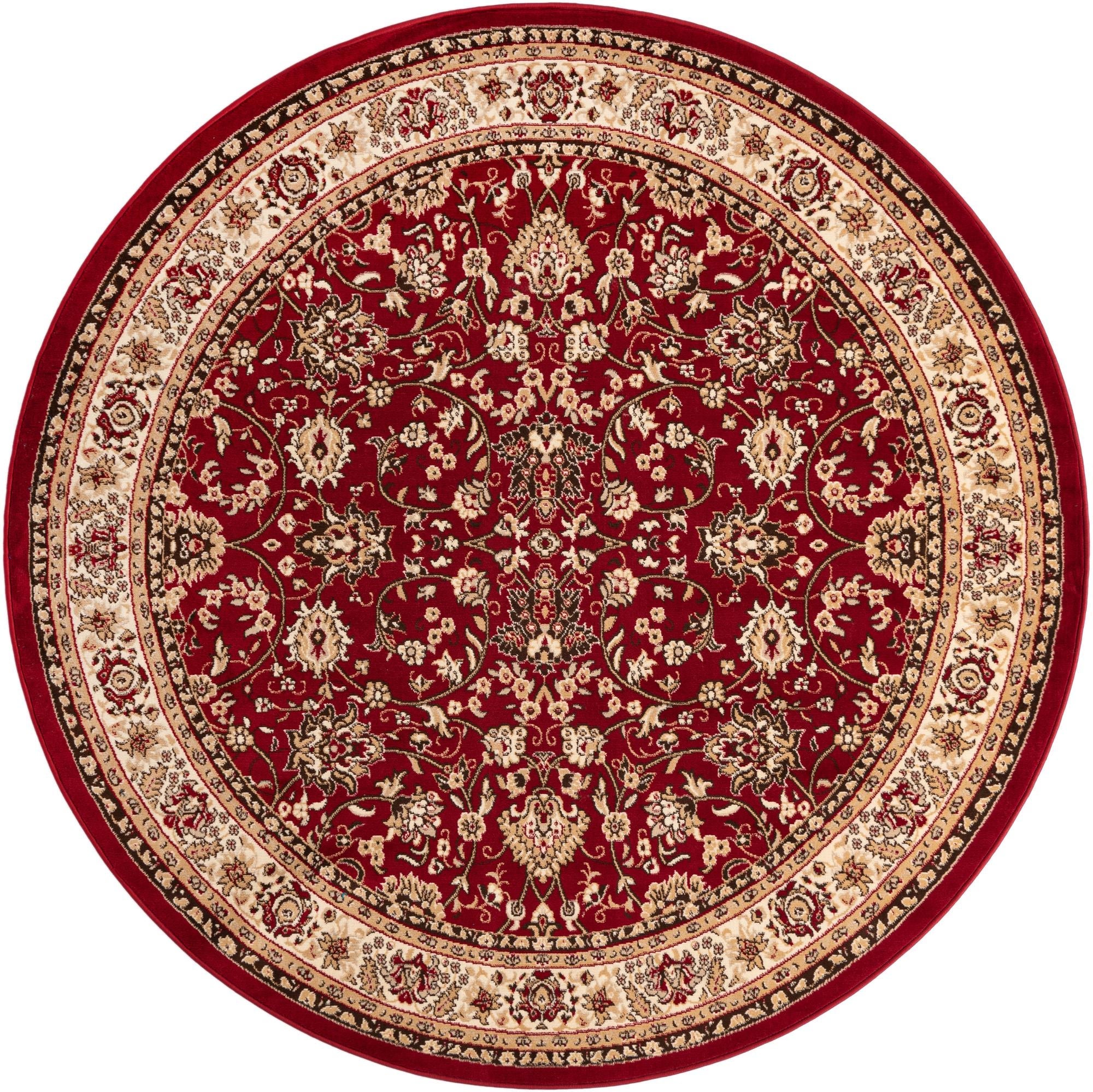 Isfahan Elegance Collection Area Rug - Naghsh-e Jahan (Burgundy)