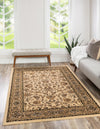 Isfahan Elegance Collection Area Rug - Naghsh-e Jahan (Ivory) Rectangle Ivory  lifestyle 2