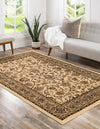 Isfahan Elegance Collection Area Rug - Naghsh-e Jahan (Ivory) Rectangle Ivory  lifestyle 3