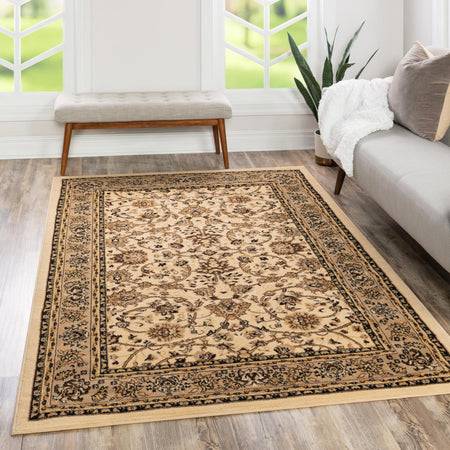 Isfahan Elegance Collection Area Rug - Naghsh-e Jahan (Ivory)