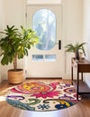 Marrakesh Elegance Collection Area Rug -  Beni Round Cream  lifestyle 38