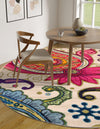 Marrakesh Elegance Collection Area Rug -  Beni Round Cream  lifestyle 41