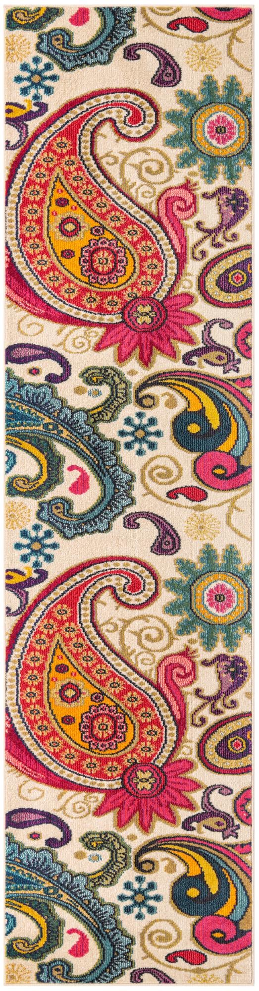 Marrakesh Elegance Collection Area Rug -  Beni Runner Cream  lifestyle 24