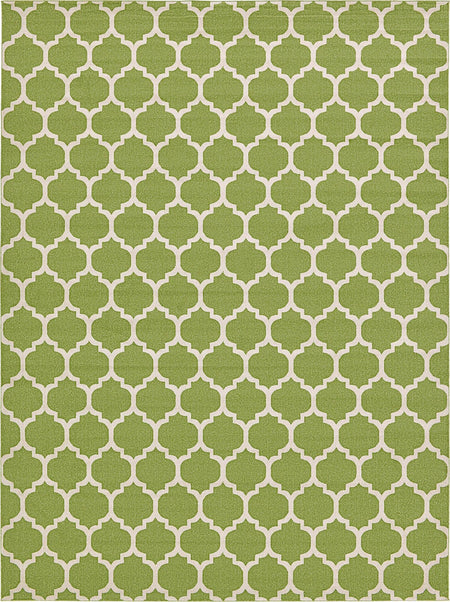 Lattice Gardens Collection Area Rug -  Bloomfield (Light Green)