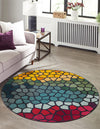 Marrakesh Elegance Collection Area Rug -  Melilla Round Multi  lifestyle 36