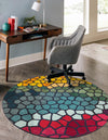 Marrakesh Elegance Collection Area Rug -  Melilla Round Multi  lifestyle 39