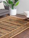 Zagros Oasis Collection Area Rug -  Khorramabad Rectangle Tan  lifestyle 13