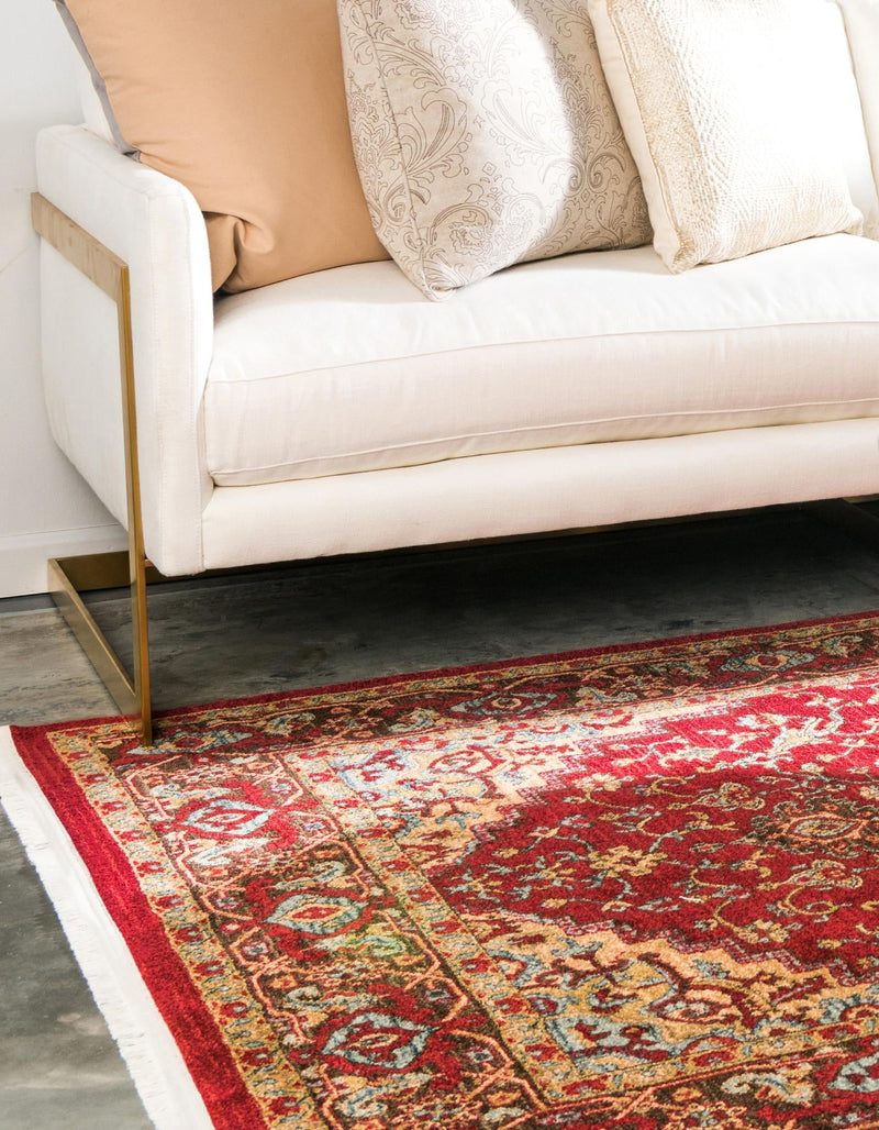 Persian Elegance Collection Area Rug -  Khorasan Rectangular Red  lifestyle 16