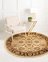 Jaipur Elegance Collection Area Rug -  Gaitore Round Cream  lifestyle 49