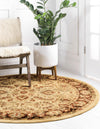 Jaipur Elegance Collection Area Rug -  Gaitore Round Cream  lifestyle 72