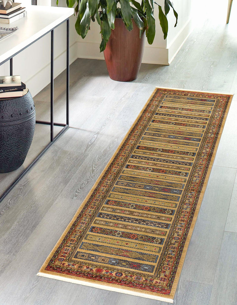 Zagros Oasis Collection Area Rug -  Khorramabad Runner Tan  lifestyle 117