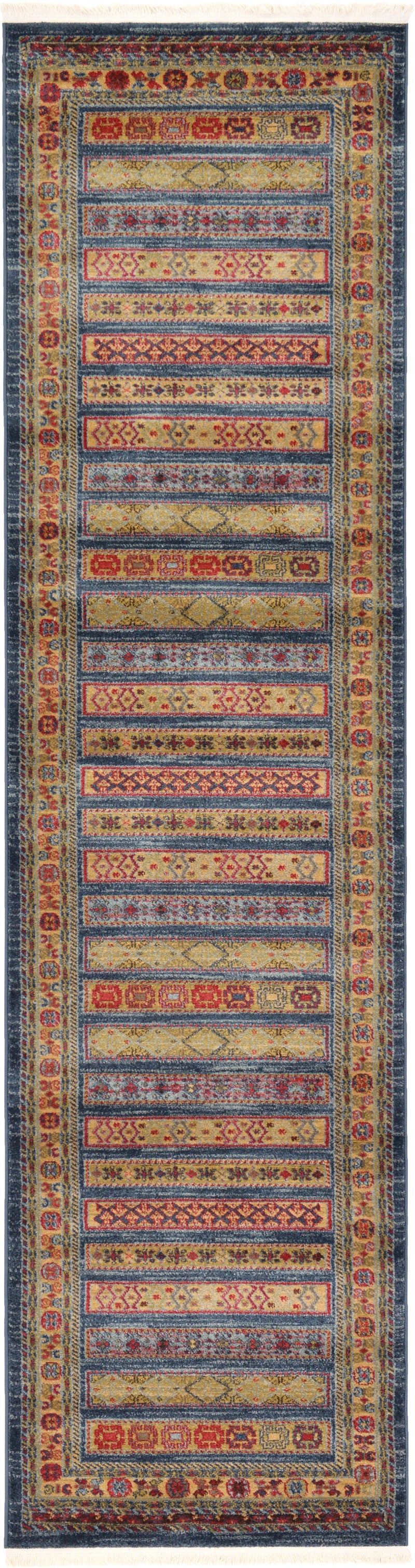 Zagros Oasis Collection Area Rug -  Khorramabad Runner Blue  lifestyle 36