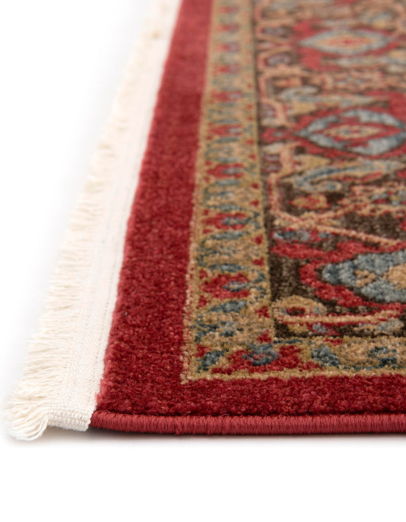 Persian Elegance Collection Area Rug -  Khorasan Round Red  lifestyle 23