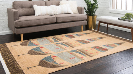 Zagros Oasis Collection Area Rug -  Malayer