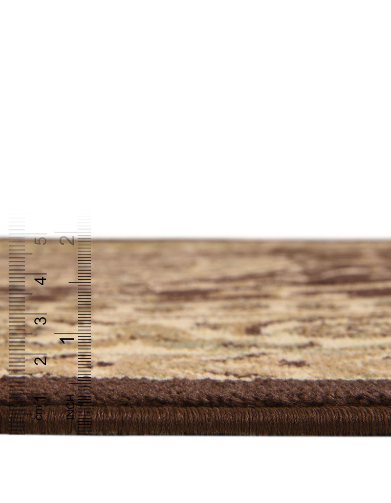 Versailles Elegance Collection Area Rug -  Montreuil Round Brown  lifestyle 58