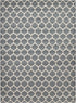 Lattice Gardens Collection Area Rug -  Bloomfield (Dark Gray)