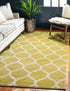 Lattice Gardens Collection Area Rug -  Bloomfield (Olive)