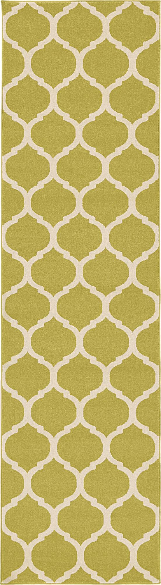 Lattice Gardens Collection Area Rug -  Bloomfield (Olive)