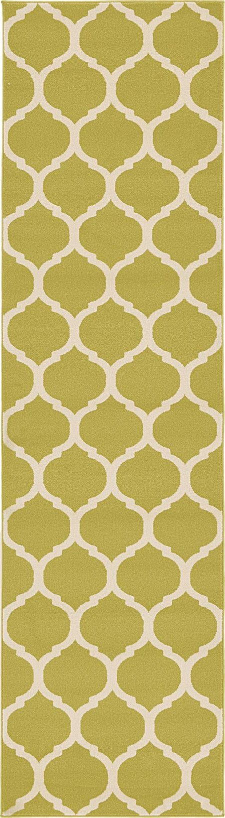 Lattice Gardens Collection Area Rug -  Bloomfield (Olive)