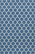 Lattice Gardens Collection Area Rug -  Bloomfield (Navy Blue)