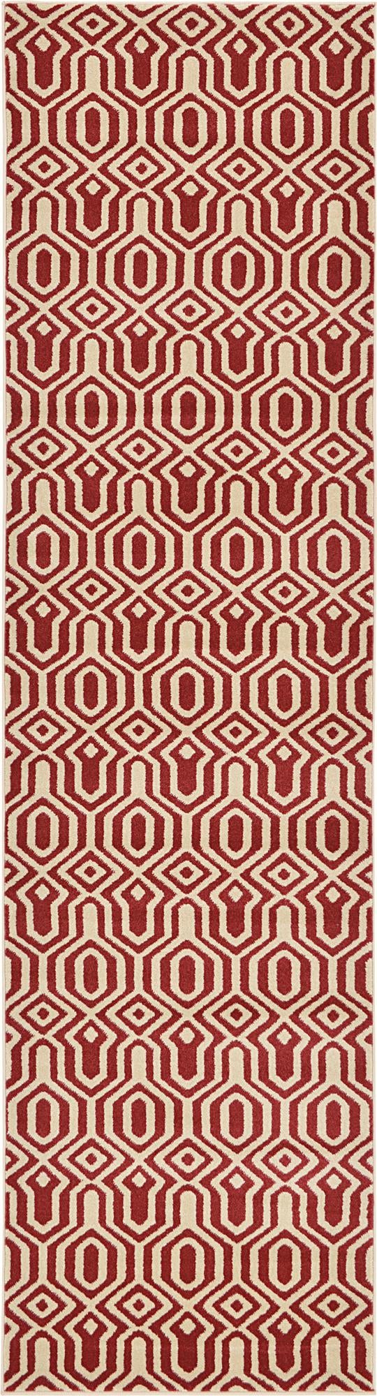 Lattice Gardens Collection Area Rug -  Thicketon Runner Red  lifestyle 9