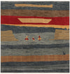 Zagros Oasis Collection Area Rug -  Lordegan Square Blue  lifestyle 6