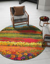 Marrakesh Elegance Collection Area Rug -  Taliouine Round Multi  lifestyle 26