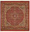 Persian Elegance Collection Area Rug -  Khorasan Square Red  lifestyle 7