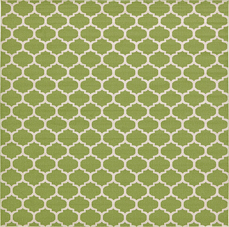 Lattice Gardens Collection Area Rug -  Bloomfield (Light Green)